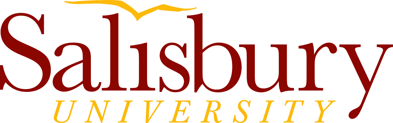 a red and yellow logo for salisbury university