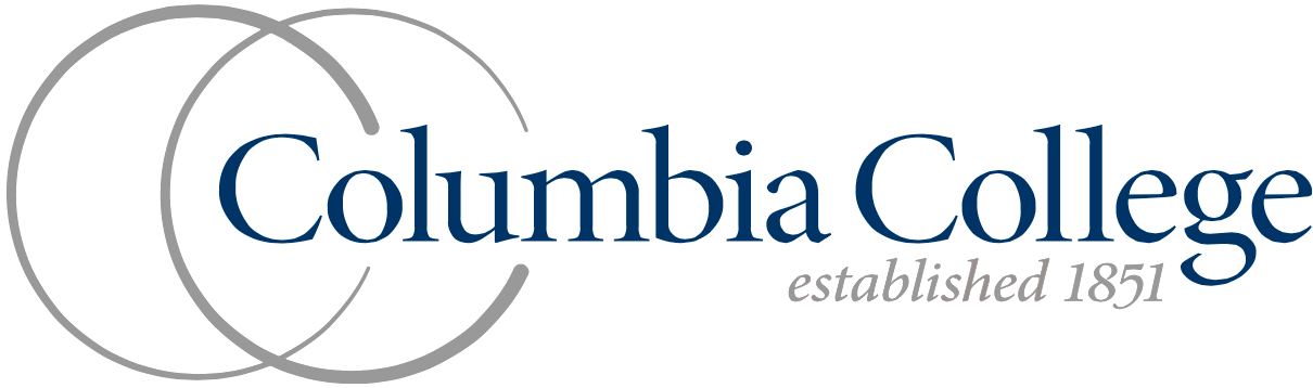 the logo for columbia college established in 1851