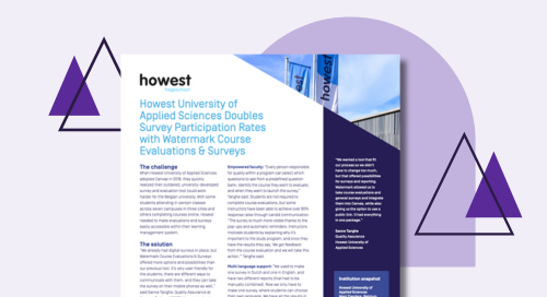 howest university of applied sciences doubles survey participation rates with watermark course evaluations & surveys