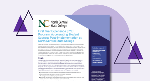 first year experience program accelerating student success post-implementation at north central state college
